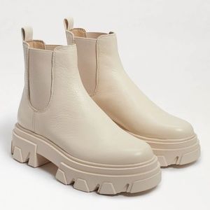 Sam Edelman Daelyn Chunky Lug Sole Waterproof Boot in Ivory